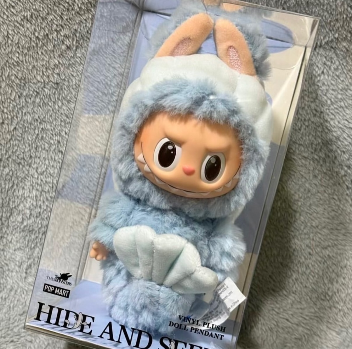 POPMART Labubu 新加坡限定 魚尾獅 糖膠毛絨吊卡 鑰匙圈 吊飾 毛絨公仔/預購