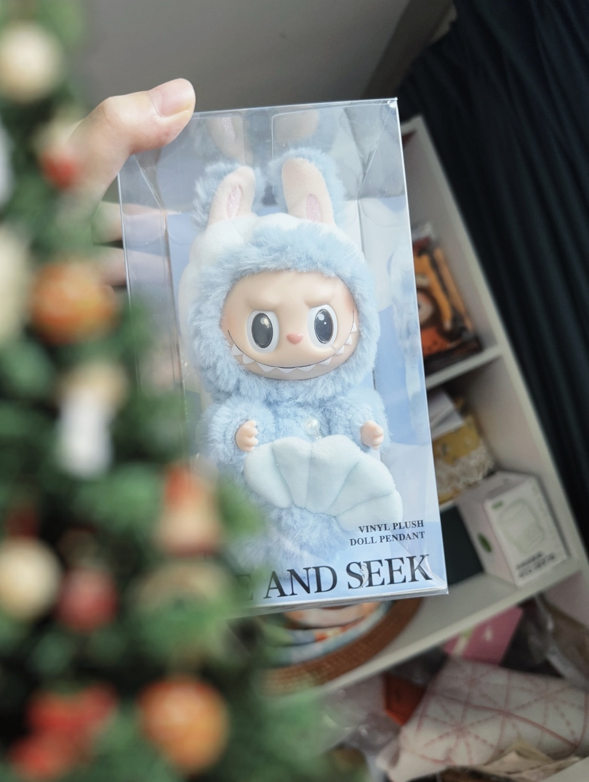 POPMART Labubu 新加坡限定 魚尾獅 糖膠毛絨吊卡 鑰匙圈 吊飾 毛絨公仔/預購