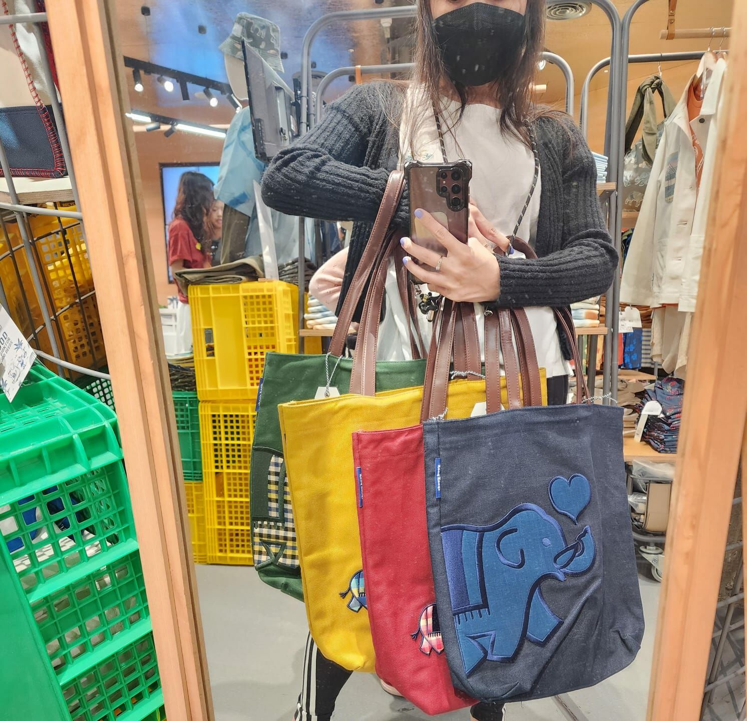 【預購】泰國Good goods G011453 刺繡Tote Bag