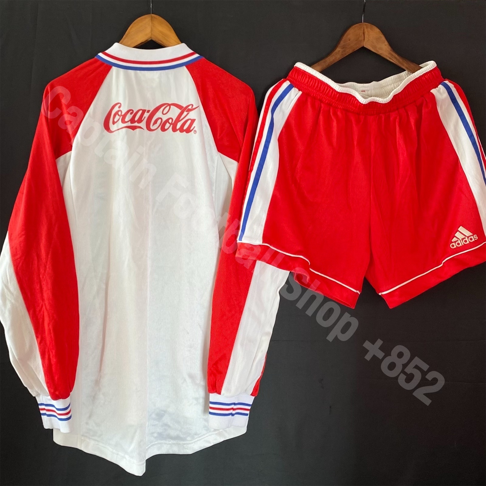 South China Football Team 1998-1999 Adidas L/S Away Shirt & Shorts