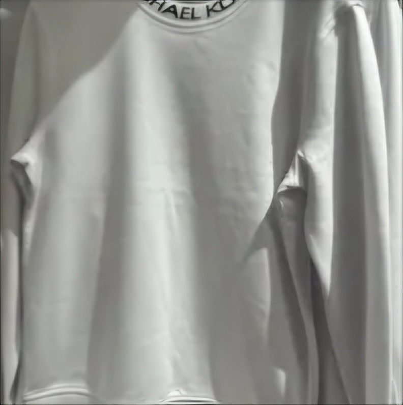 [S] MICHAEL KORS FALL 24 LOGO TRIM COTTON BLEND SWEATSHIRT,WHITE, OT450595MF-WHITE (SMK1178)