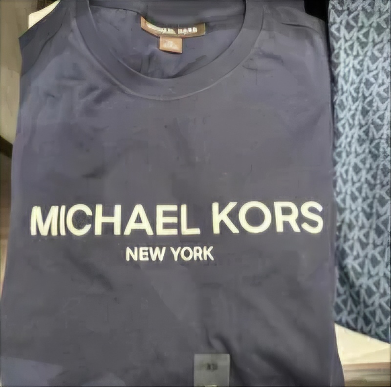 [S] MICHAEL KORS MEN'S LOGO T-SHIRT,MIDNIGHT, OT45252FV4-MIDNIGHT (SMK1181)