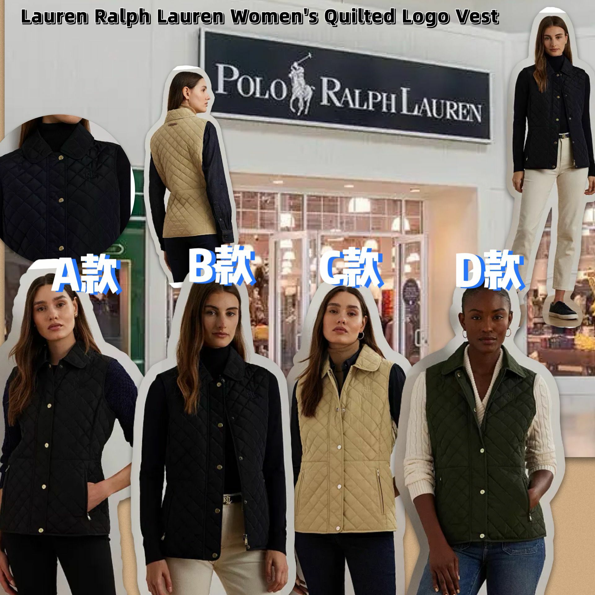 【預購】 Lauren Ralph Lauren G011434 女裝棉背心