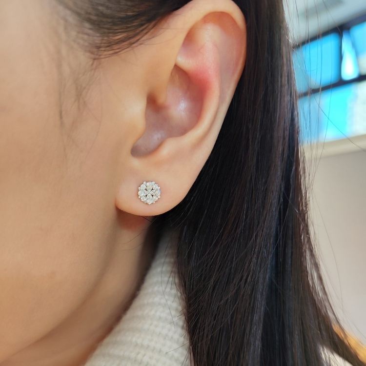 鑽石耳環