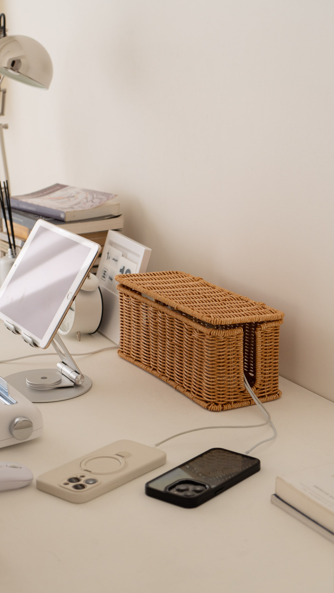 藤編電線收納盒