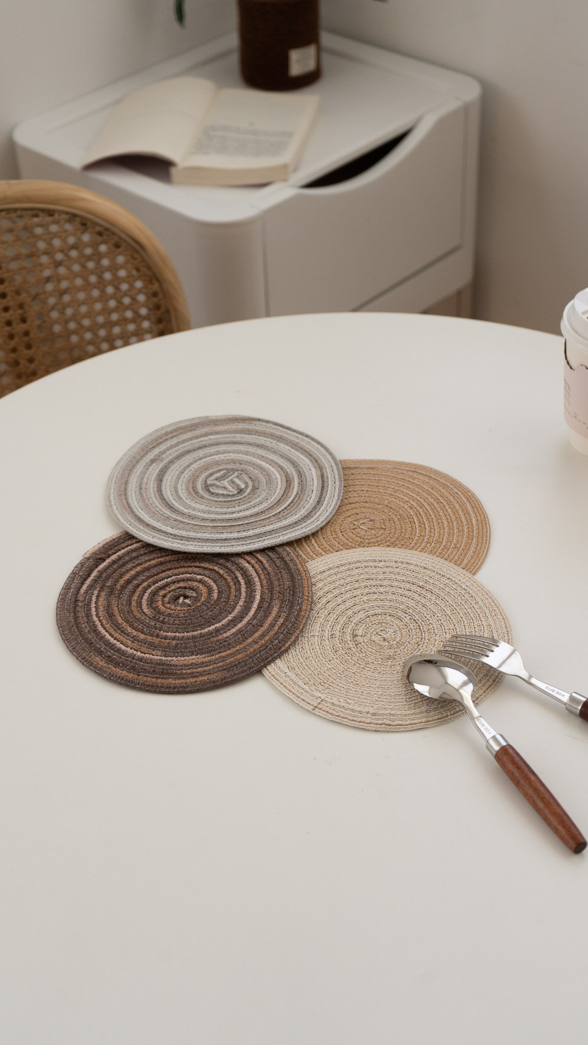 北歐棉紗圓形餐墊