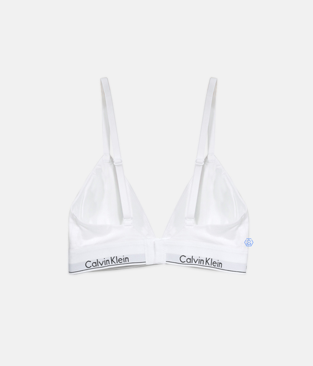 Calvin Klein Modern Cotton Lightly Lined 三角罩杯白色無鋼圈內衣 (QF5650E-100)