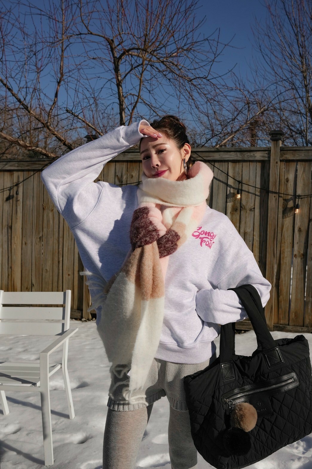 新年限定-恭喜發財大學t_AMISSA（淺灰）