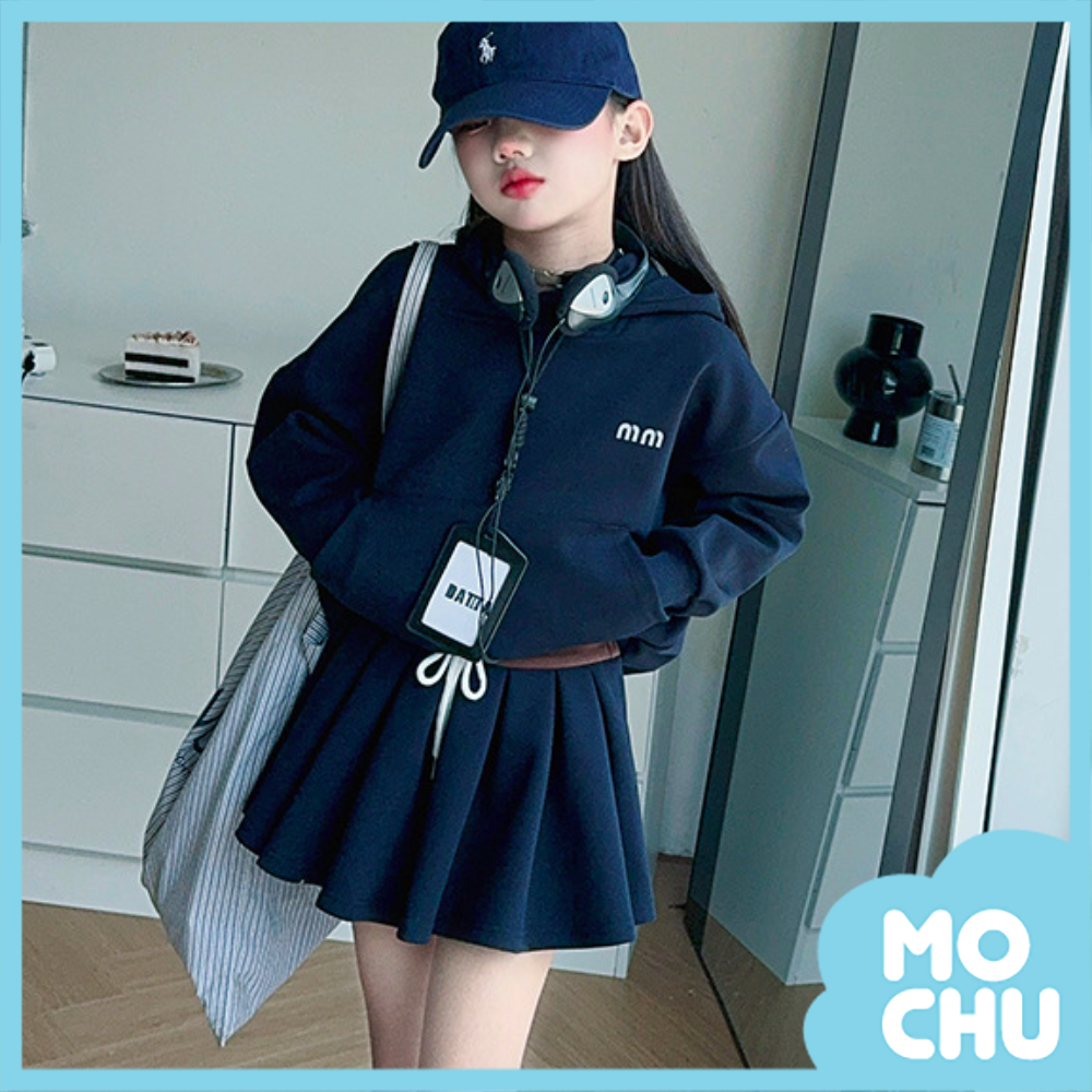 mm大口袋百褶裙套裝