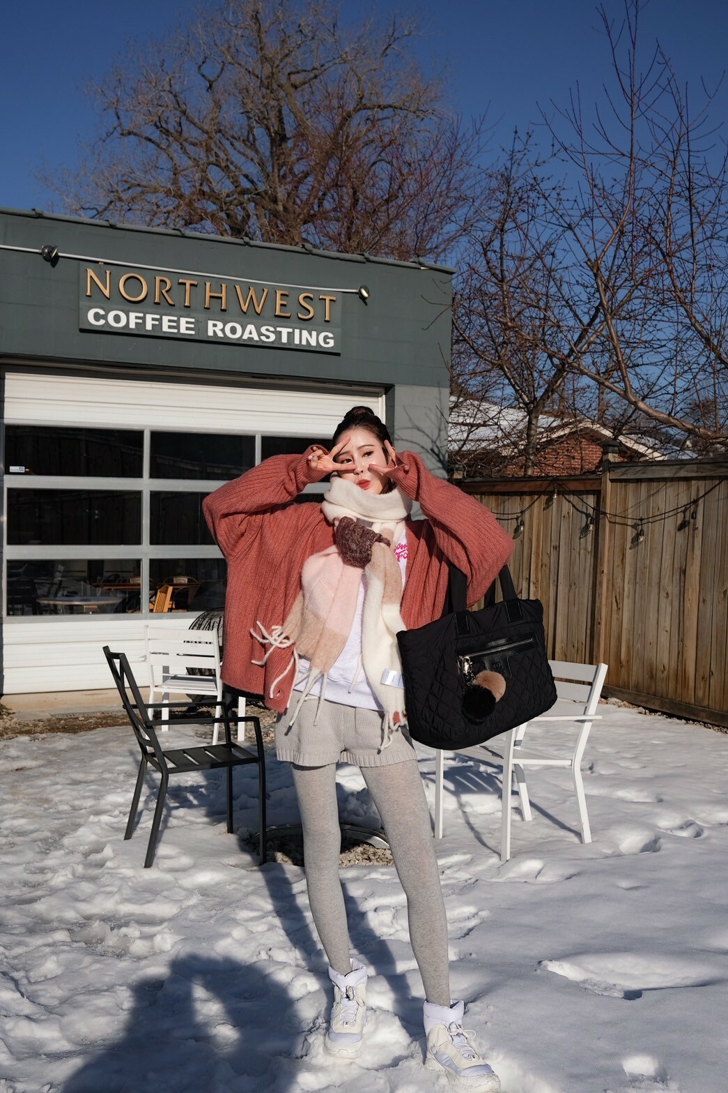 百搭針織短褲_AMISSA（灰）