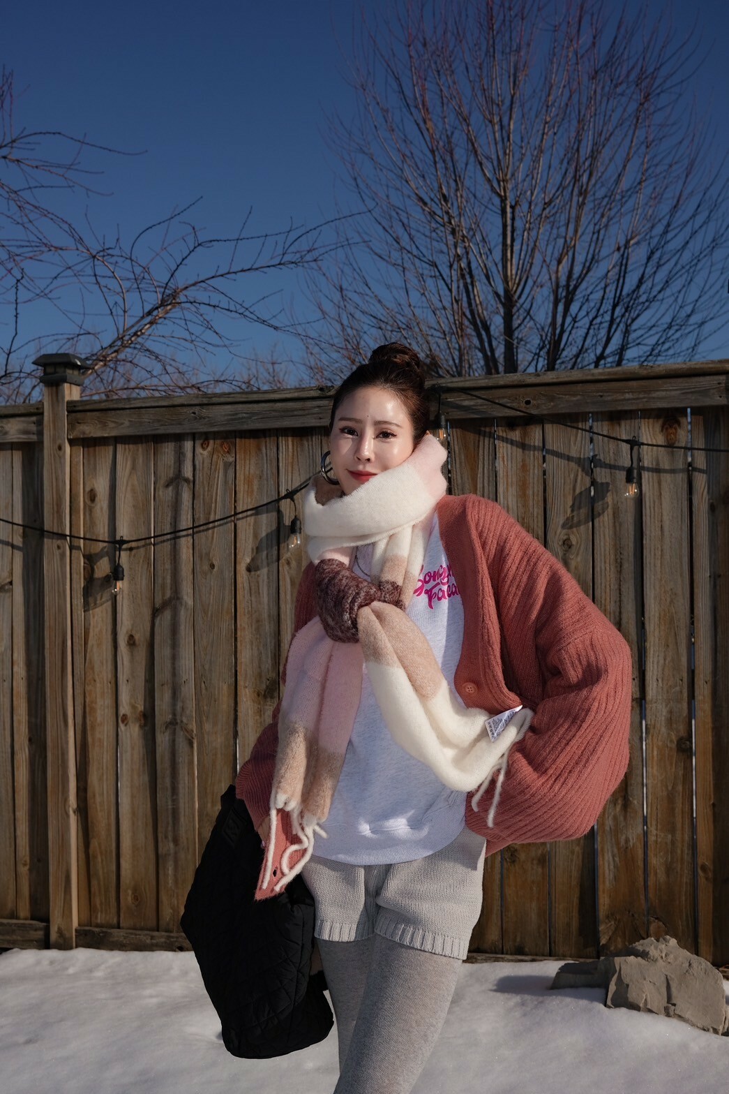 百搭針織短褲_AMISSA（灰）