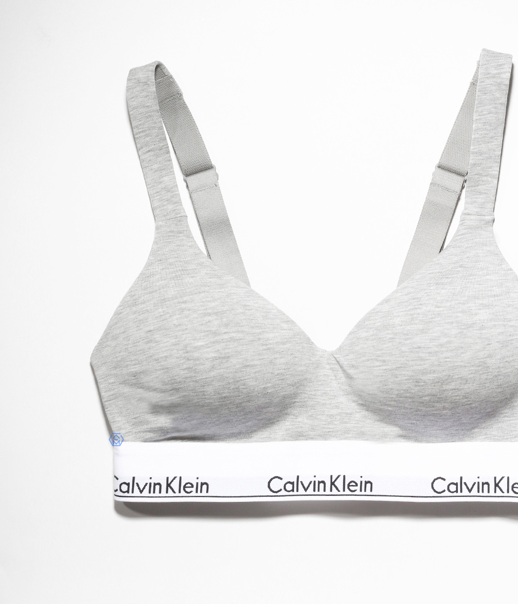Calvin Klein Modern Cotton Lift Bralette 灰色提托型無鋼圈內衣 (QF7900E-P7A)