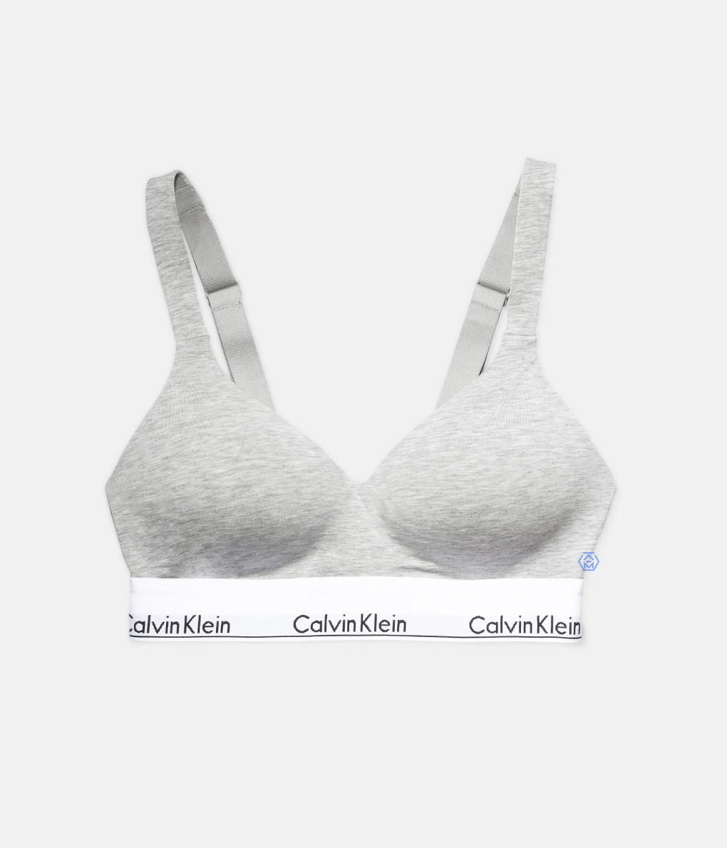 Calvin Klein Modern Cotton Lift Bralette 灰色提托型無鋼圈內衣 (QF7900E-P7A)