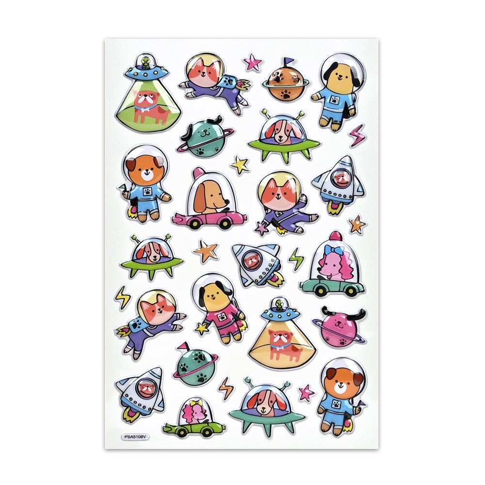 《 風車出版 》  立體造型裝飾趣味貼紙-奇妙太空