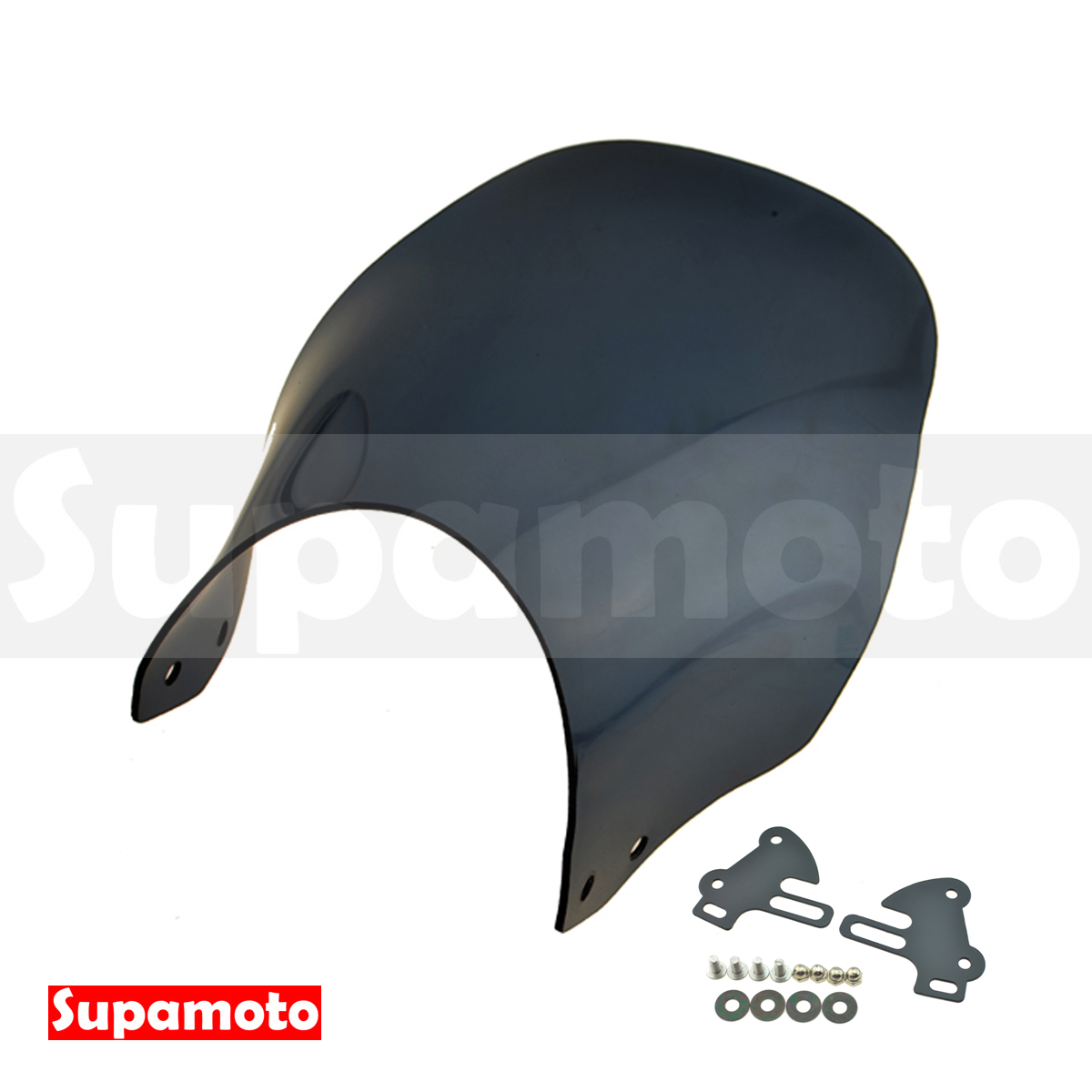 -Supamoto- 通用擋風鏡—A (風鏡/復古/整流罩/圓燈/大燈/街車/檔車/CB350/機車改裝)