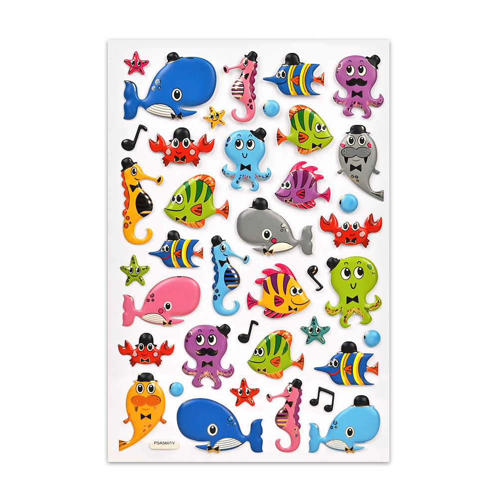 《 風車出版 》  立體造型裝飾趣味貼紙-海洋音樂