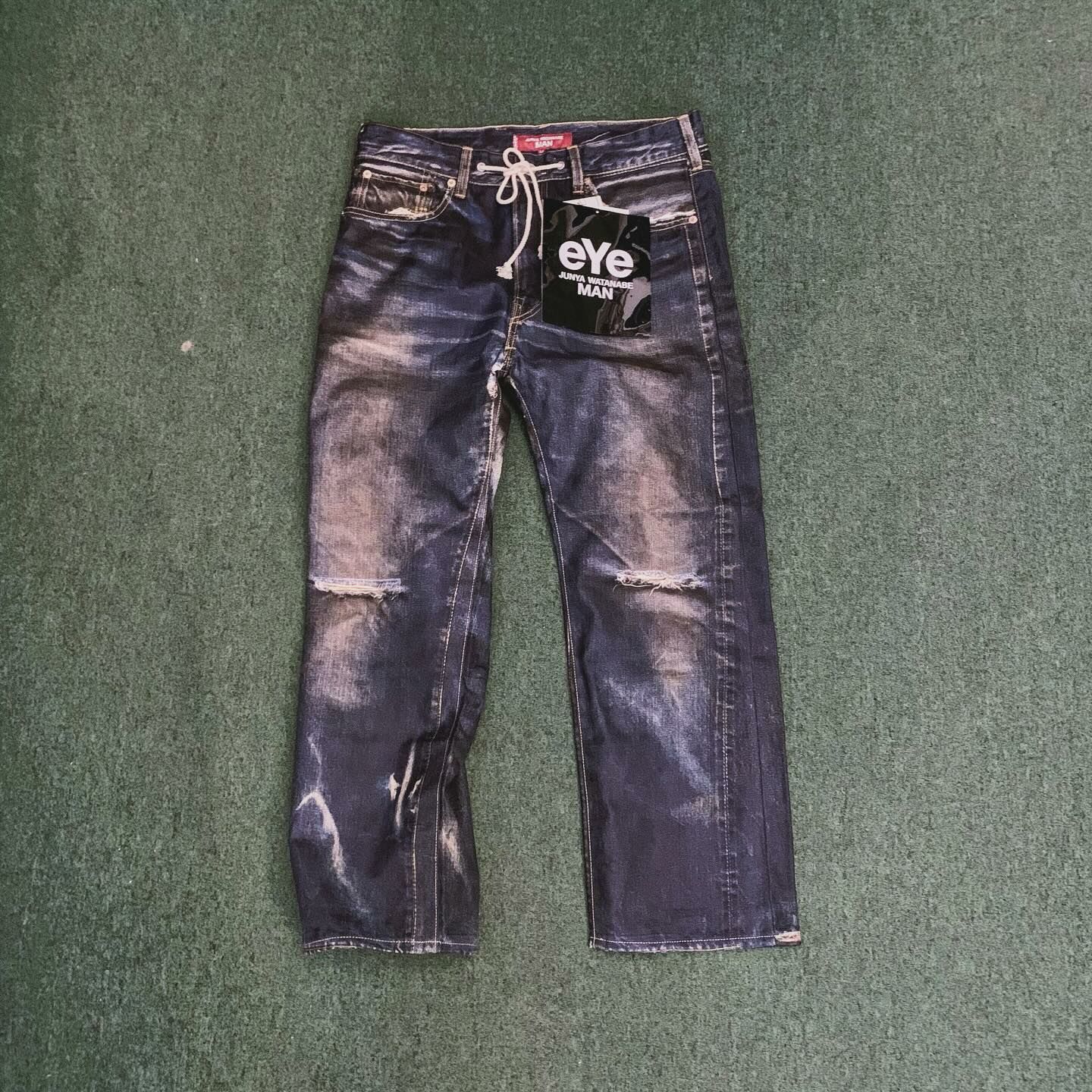 JUNYA WATANABE MAN eYe COTTON TWILL PRINT LEVI'S W NAME BER BER KIN JEANS - SIZE M IN STOCK NOW (現貨發售中)