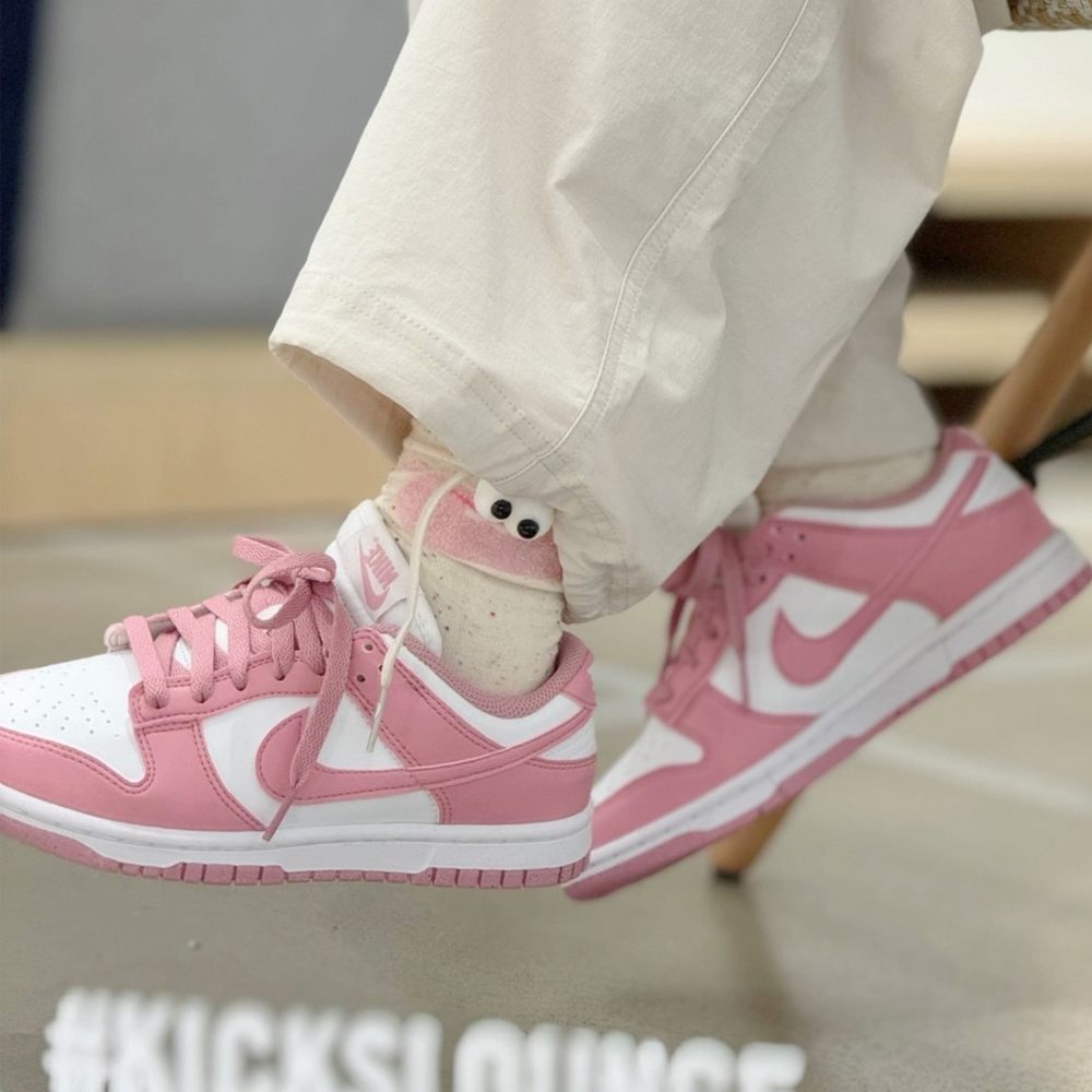 Nike Dunk Low Next Nature " WHite Elemental Pink" 白粉 芭比粉 胖丁 星之卡比 復古休閒鞋 DD1873-112