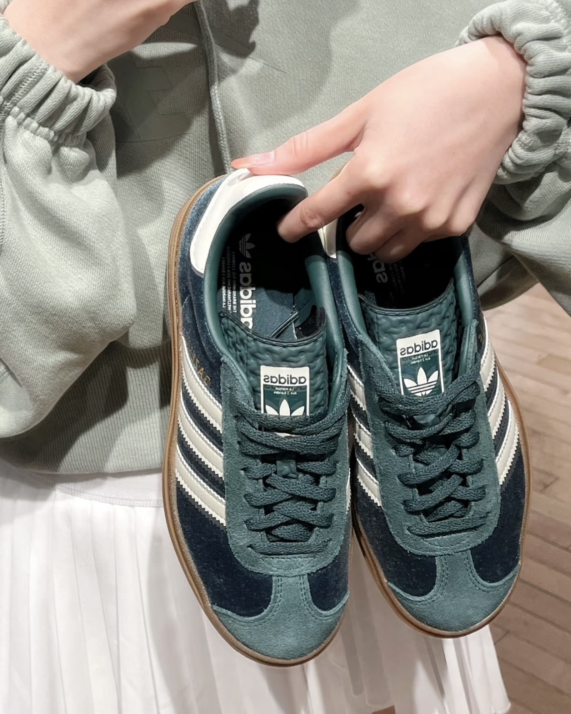 【預購】ADIDAS GAZELLE BOLD W 厚底 聖誕綠 IG4391