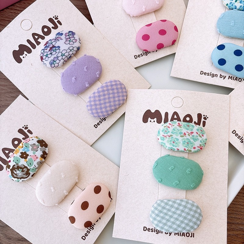 繽紛小圓碎花髮夾組