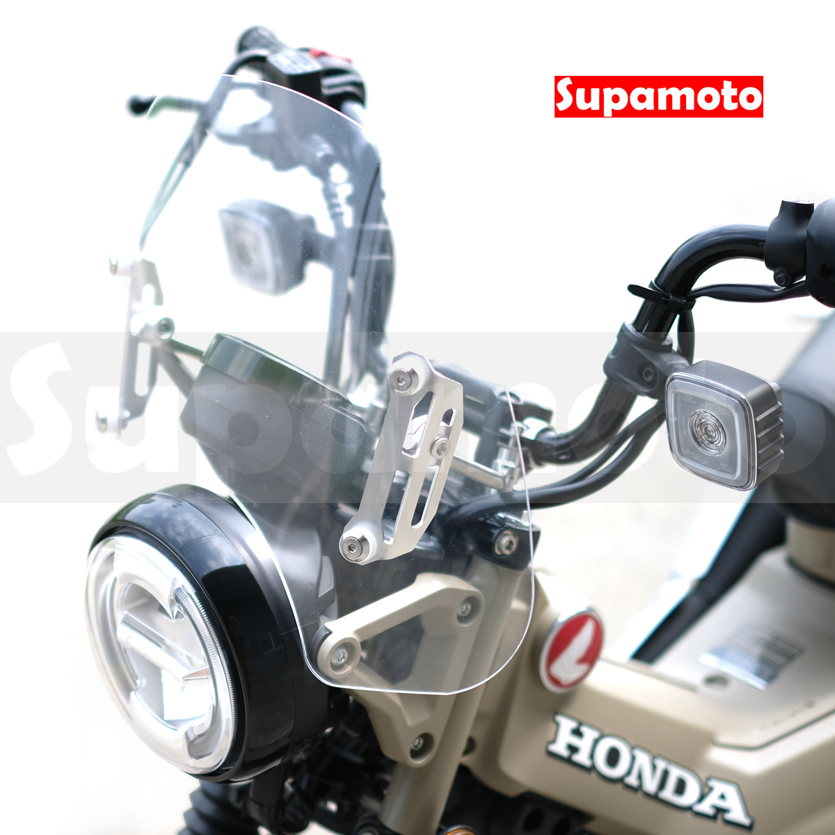 -Supamoto- 通用擋風鏡—33透明 (風鏡/復古/整流罩/檔車/街車/CT125/CB350/機車改裝)