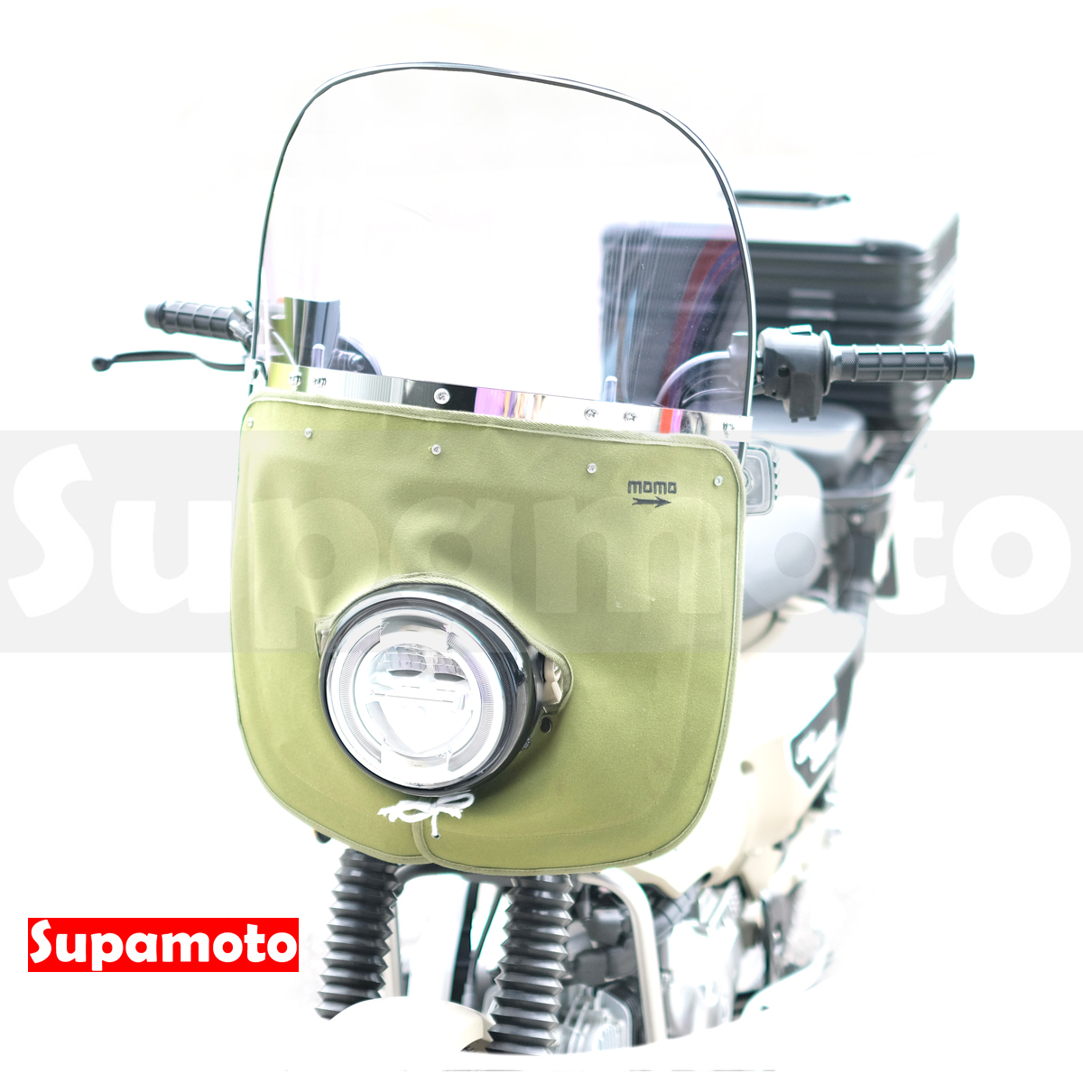 -Supamoto- 帆布擋風鏡—大 (風鏡/通用/檔車/復古/暴走族/整流罩/族車/旧車/CT125/CB350)