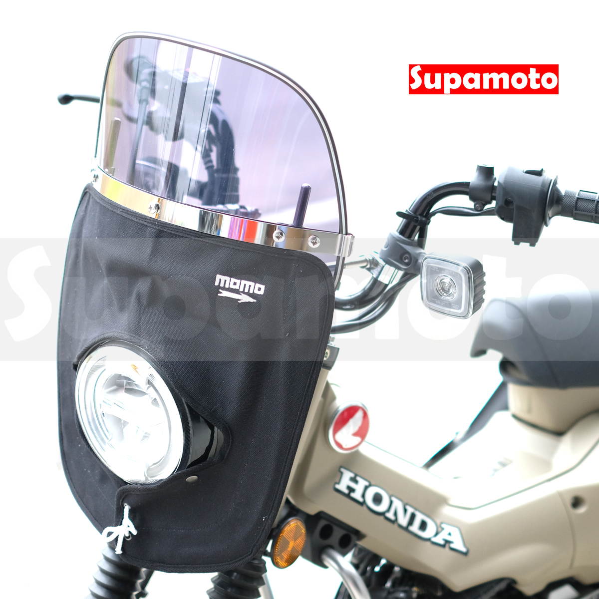 -Supamoto- 帆布擋風鏡—小 (風鏡/通用/檔車/復古/暴走族/整流罩/族車/旧車/CT125/CB350)