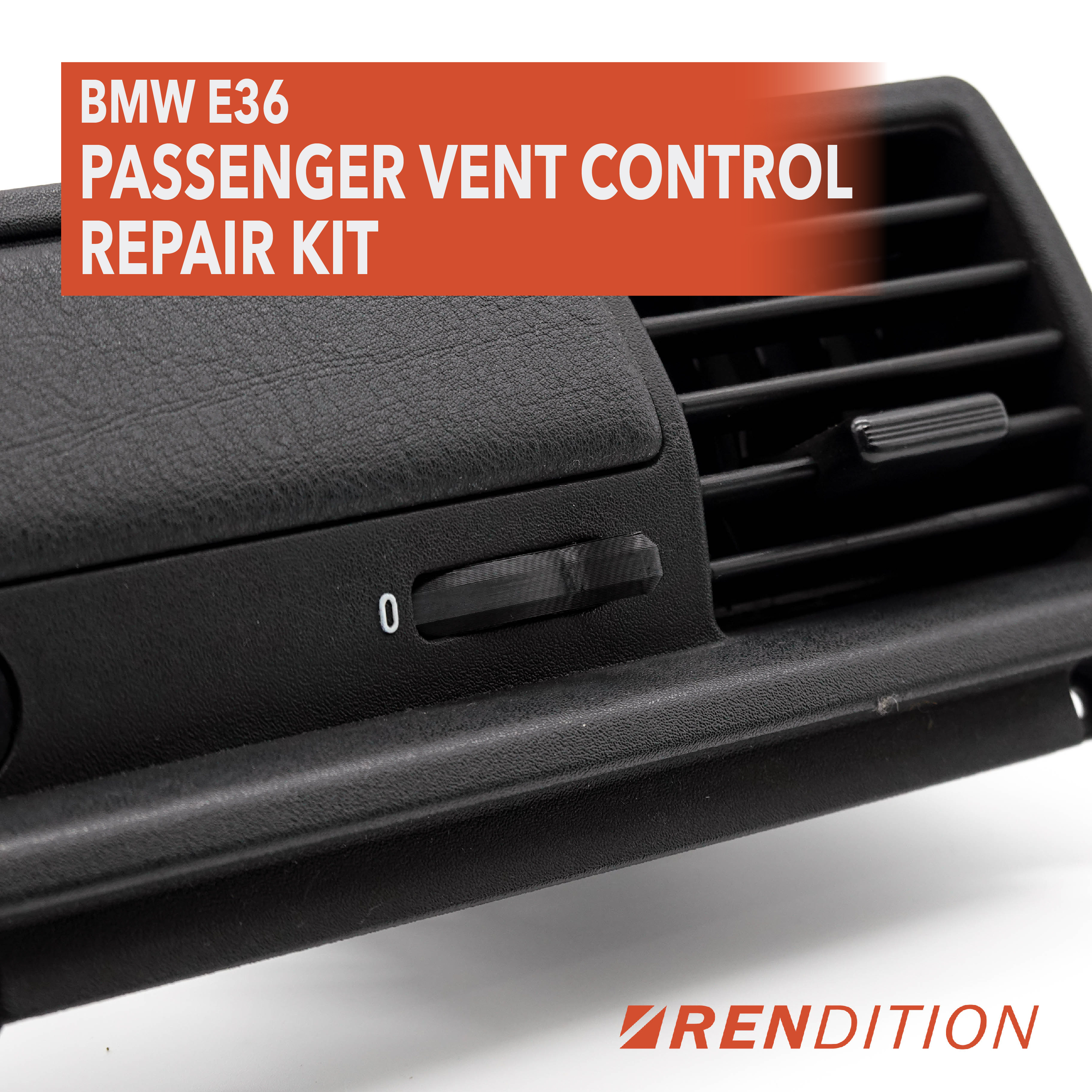 BMW E36 PASSENGER AC VENT CONTROL REPAIR KIT CONTROL WHEEL