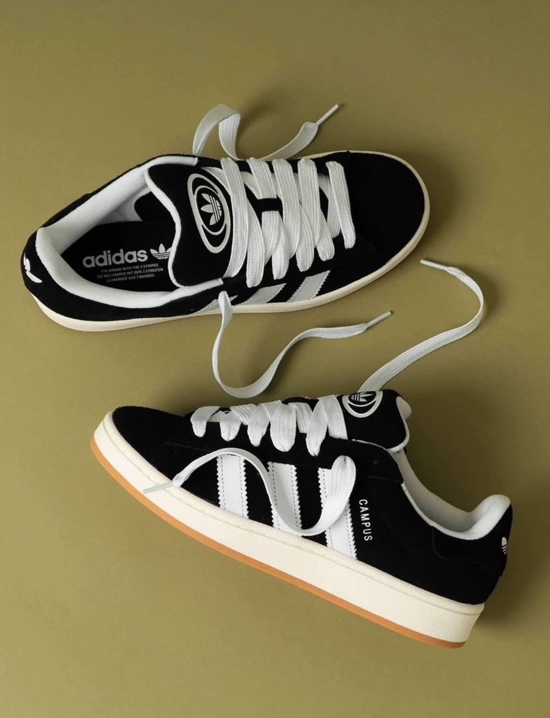 【代購】adidas originals  CAMPUS 00s 板鞋 胖胖鞋 休閒鞋 黑白 HQ8708