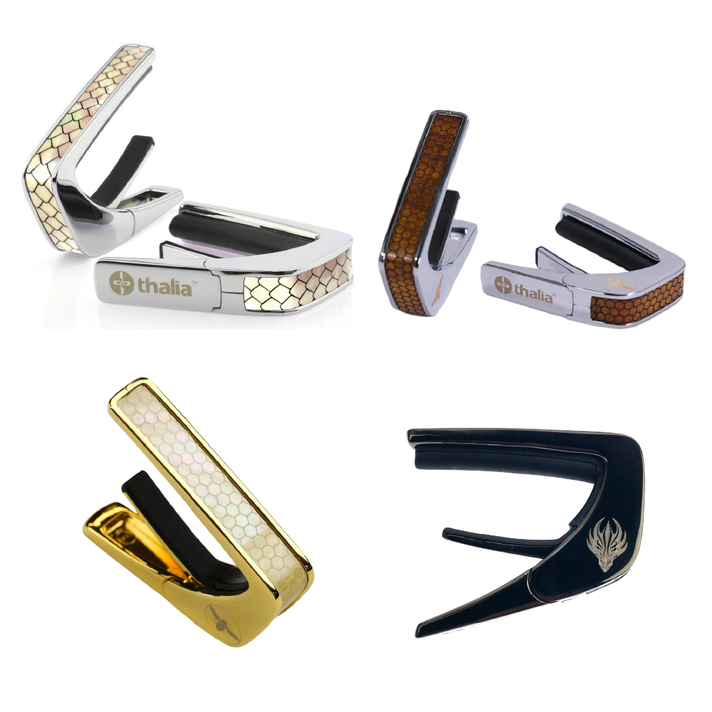 Thalia Thalia / Premium Series系列 Capo 移調夾 (黑銀/銀色鍍鉻/24K金) — 三峽效果器