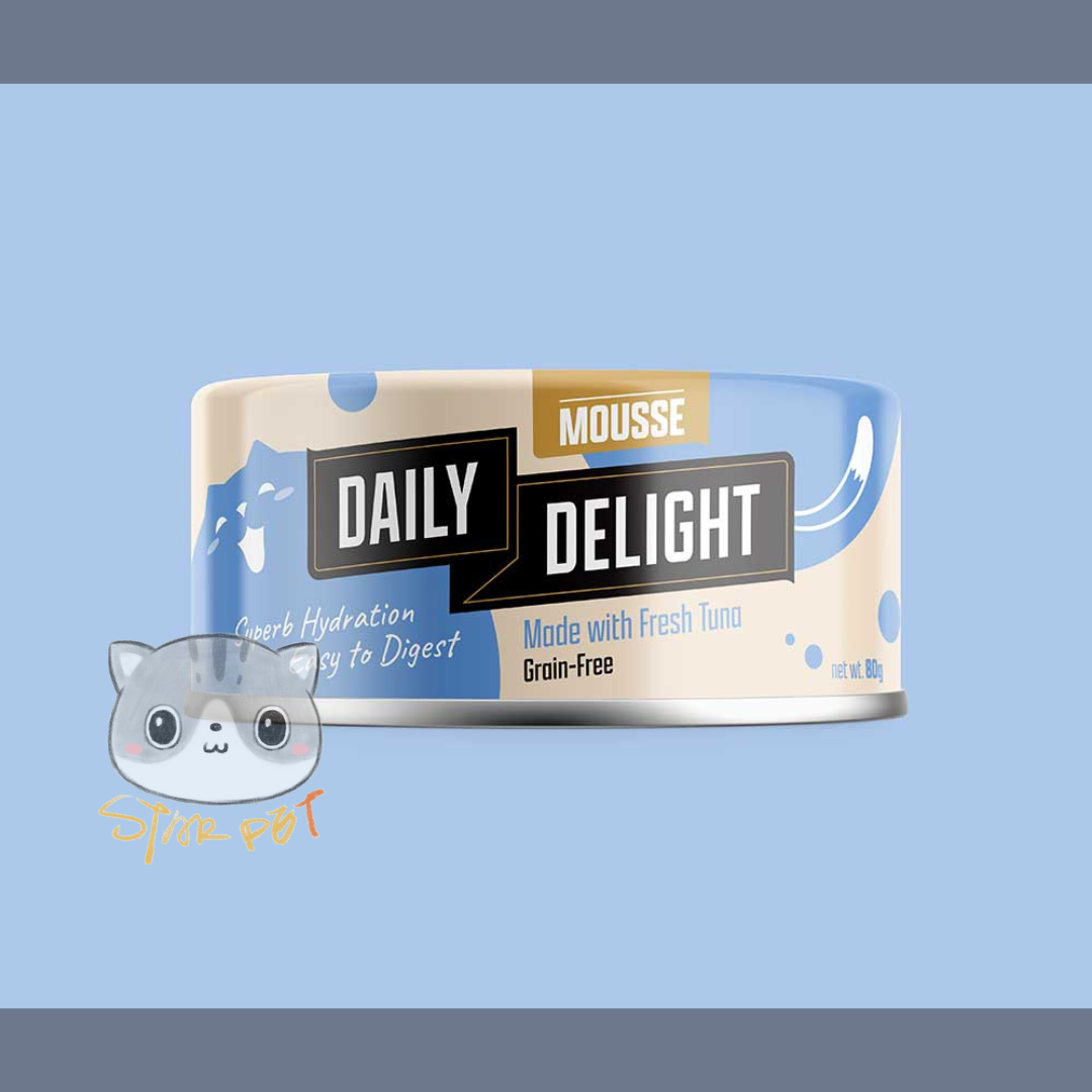 Daily Delight Mousse Tuna canned cat food 80g