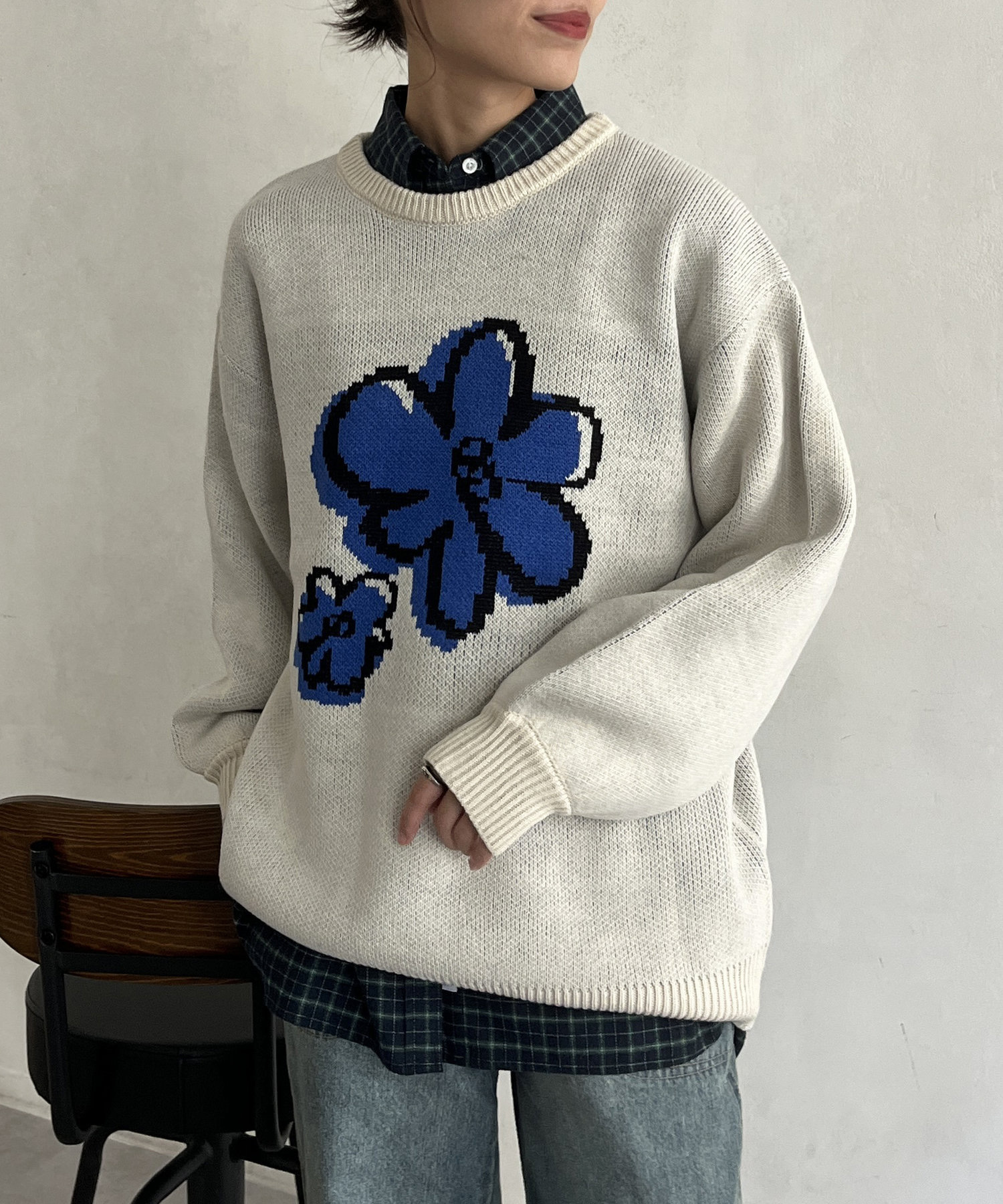 [現貨] CPCM / Flower jacquard knit