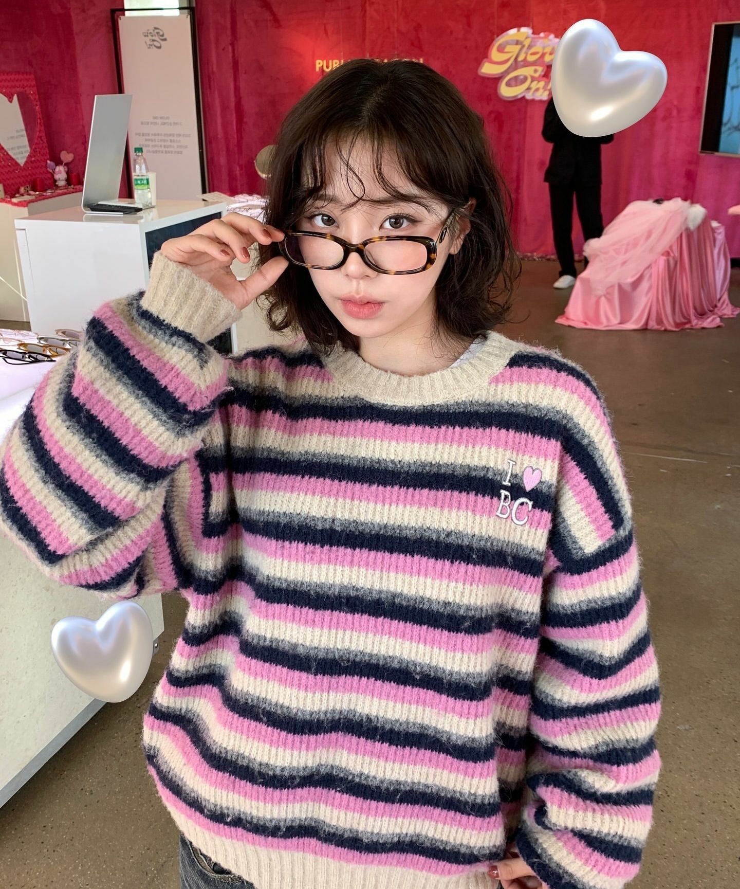 BITTER CELLS Candy Striped Sweater