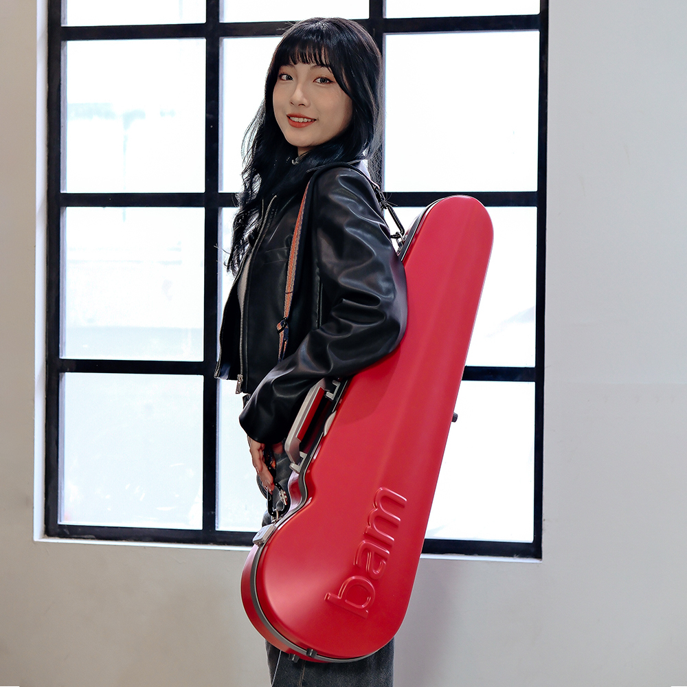 GRAFFITI 塗鴉系列 小提琴三角盒 (覆盆子紅)