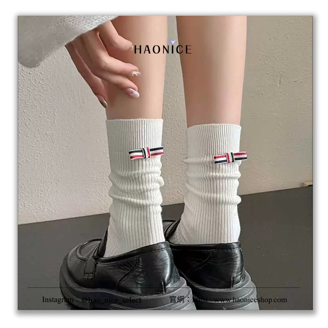 【HAO NICE 】美國🇺🇸奢侈品品牌 Thom Browne TB 純色搭配蝴蝶結造型🎀 高級感十足 百搭爆款❤️