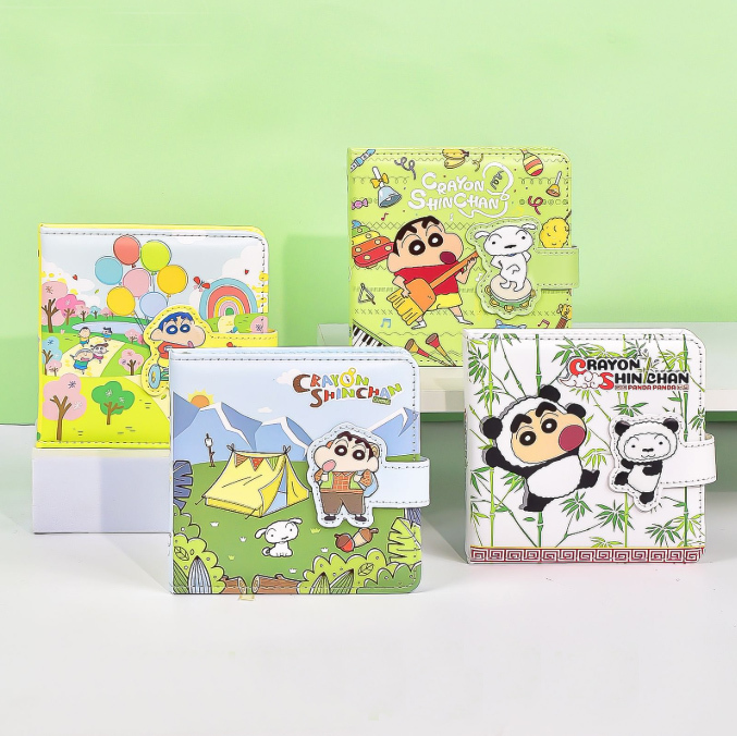 蠟筆小新 𝗖𝗿𝗮𝘆𝗼𝗻 𝗦𝗵𝗶𝗻𝗰𝗵𝗮𝗻｜磁扣本復古皮質筆記本 手帳本彩色內頁日記本