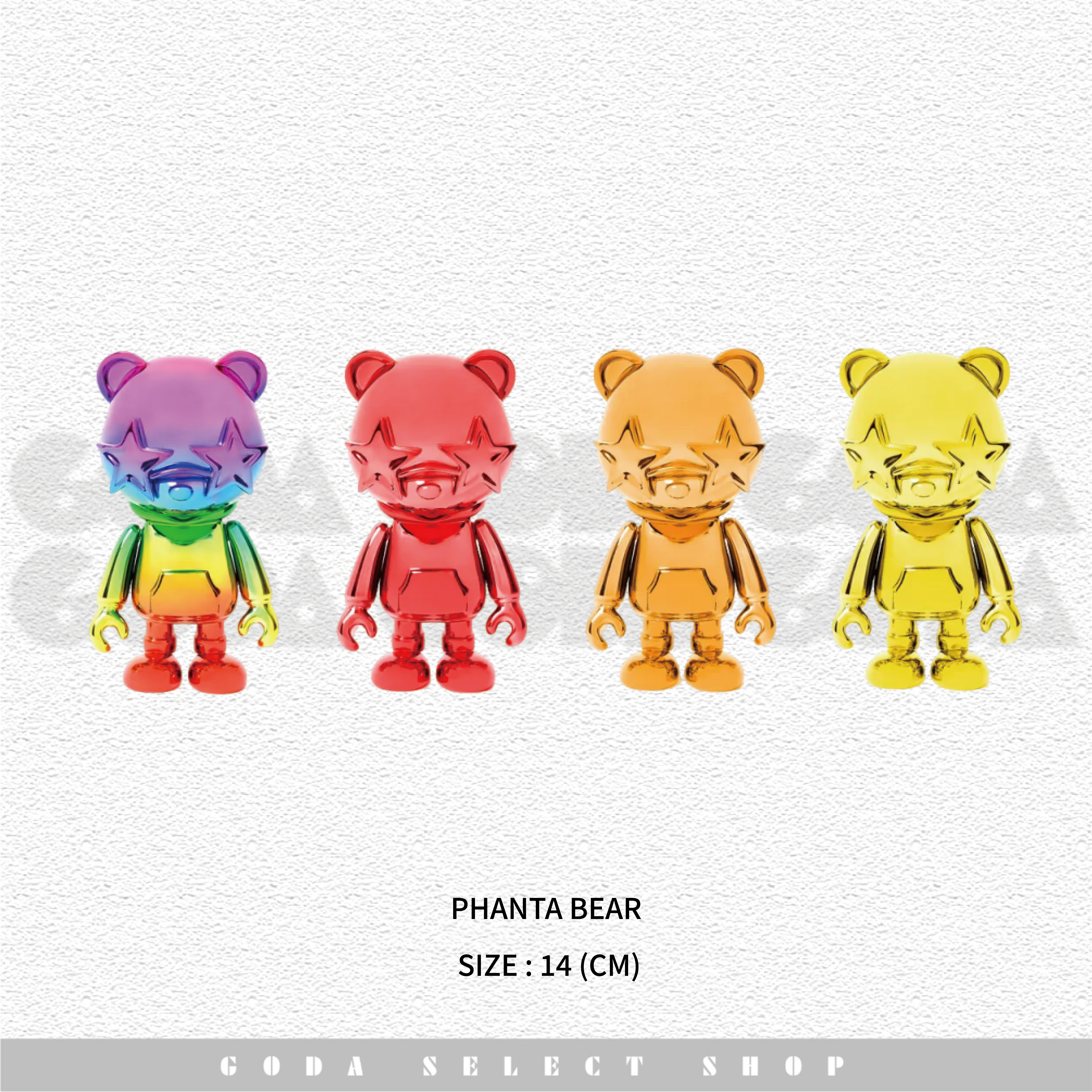 【七彩全套組】PHANTA BEAR 彩虹公仔 #GT