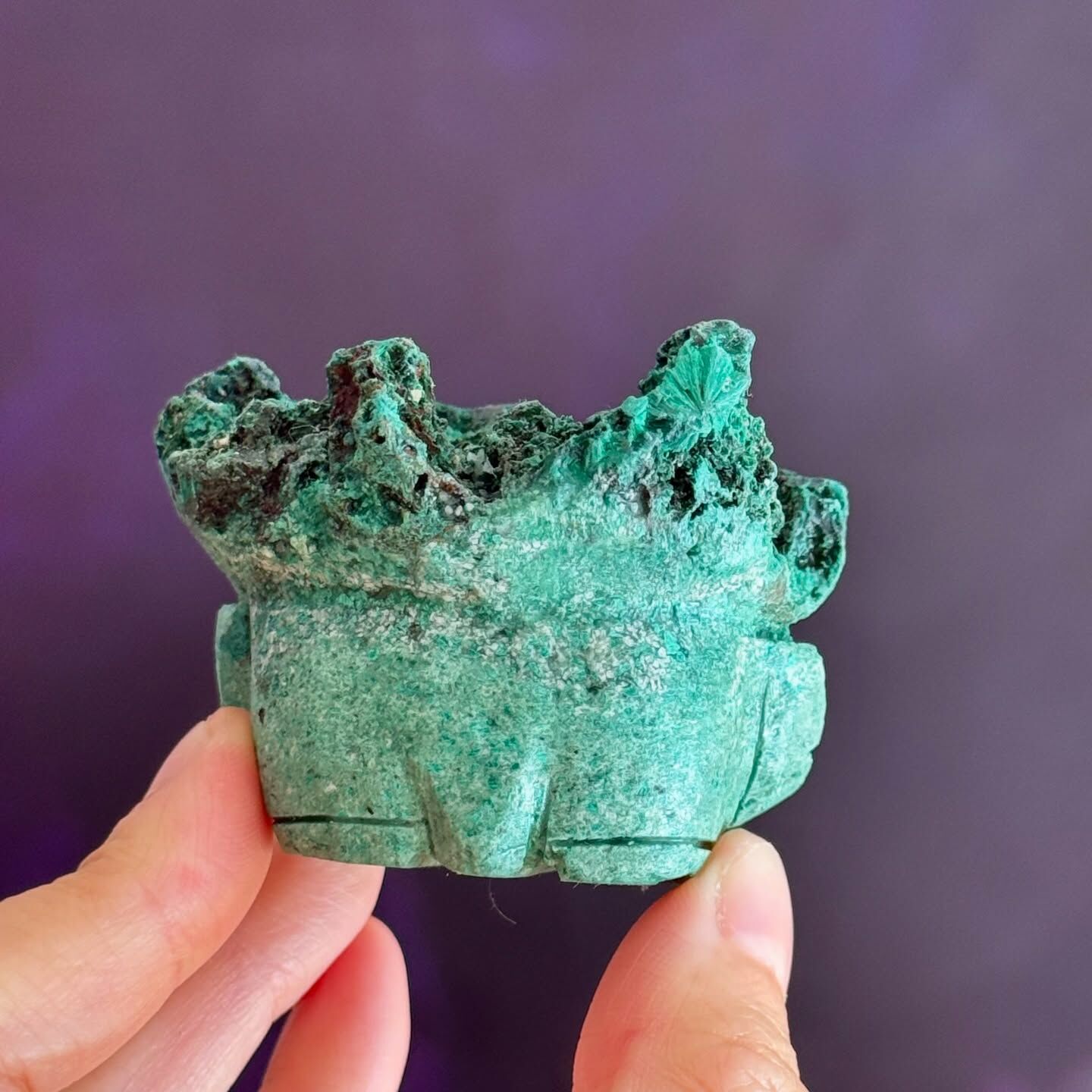 [原石] 孔雀石 大象擺件