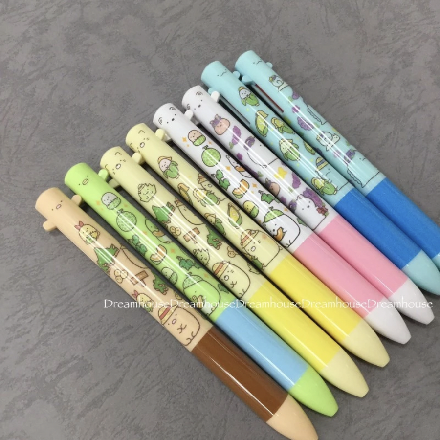 日本製 北海道限定 角落生物 角落小夥伴 三麗鷗 sanrio 企鵝 蜥蜴 炸豬排 白熊 黑筆 紅筆 雙色筆 筆 原子筆