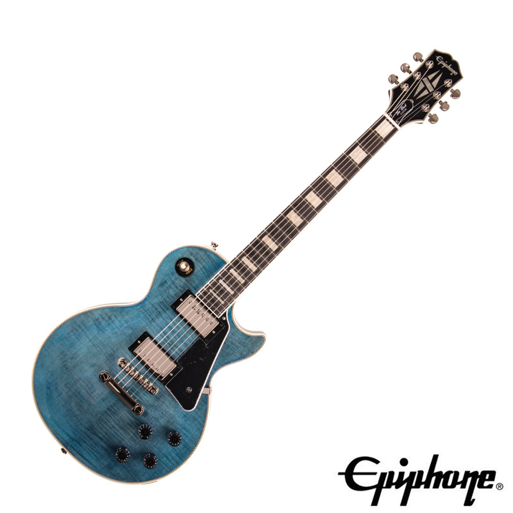Epiphone Les Paul Custom Figured Translucent Blue 電吉他