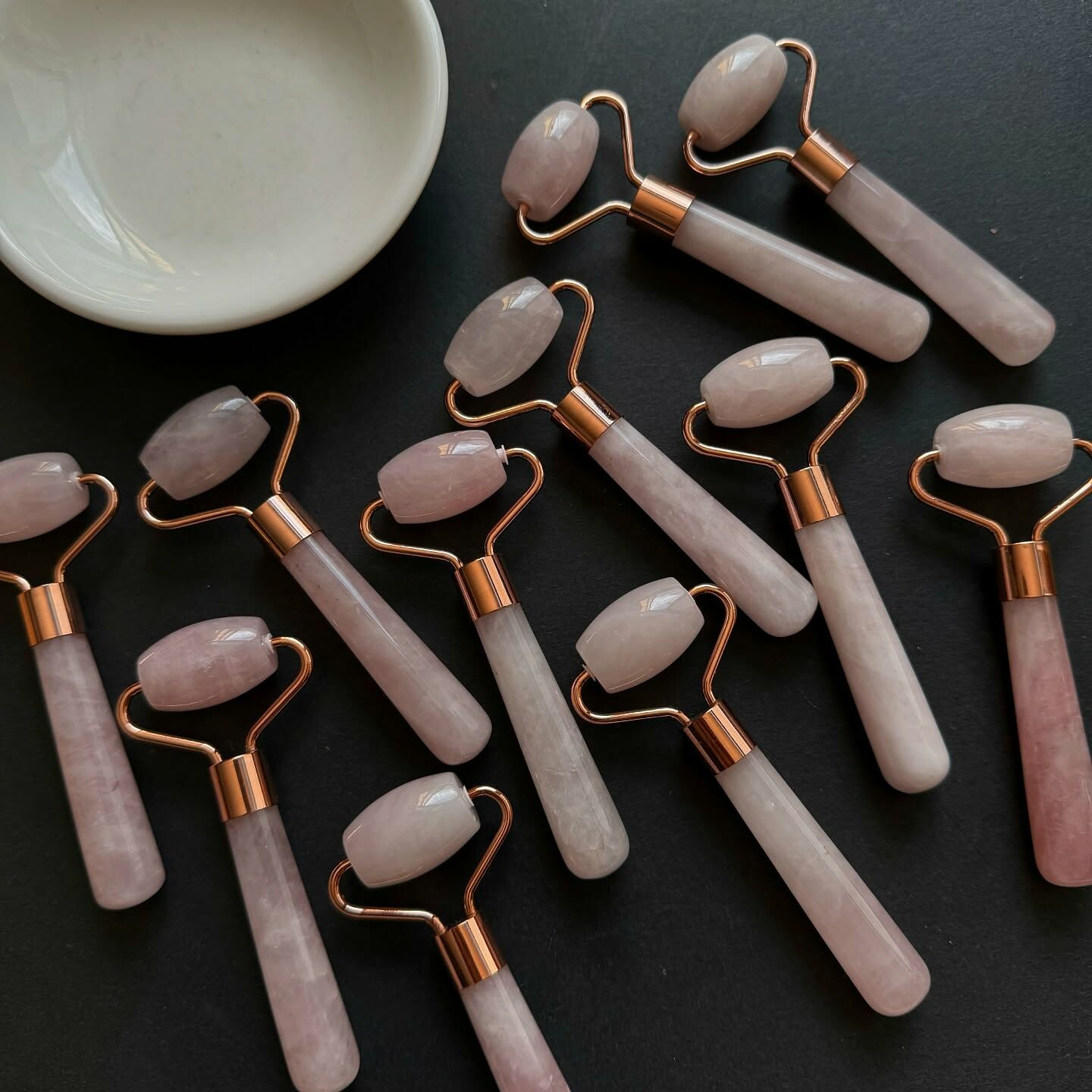 [原石] 粉晶 迷你按摩滾輪