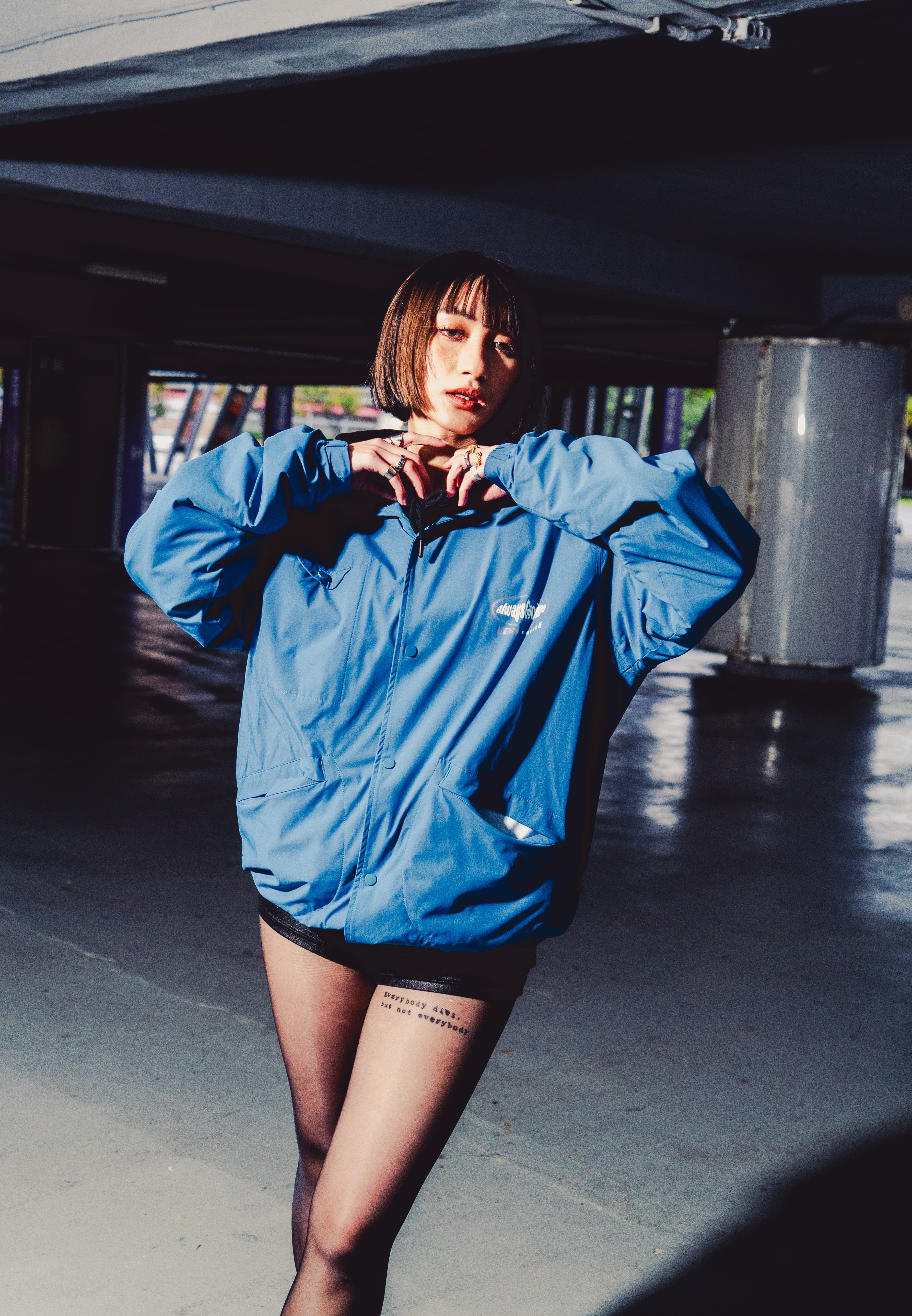 BSS x AGD - 4 WAY STRETCH NYLON COACH JACKET 四面彈尼龍教練外套