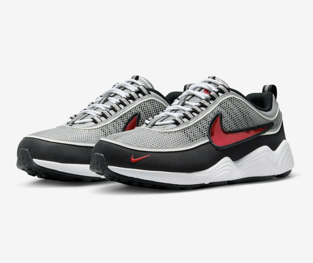 『代購+現貨商品』2024AW NIKE Air Zoom Spiridon Metallic Silver and Sport Red 藤原浩 復刻 球鞋 鞋子 現貨 HF9117-001