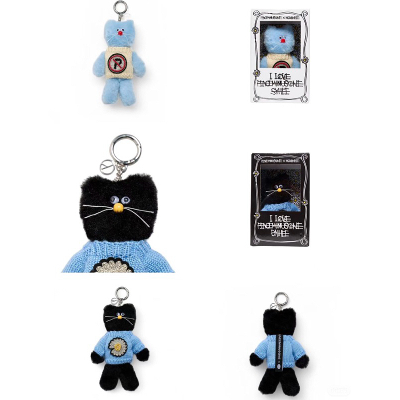 GD 權志龍 PMO x Monamhee 聯名限定掛飾 peaceminusone 小雛菊貓咪吊飾娃娃