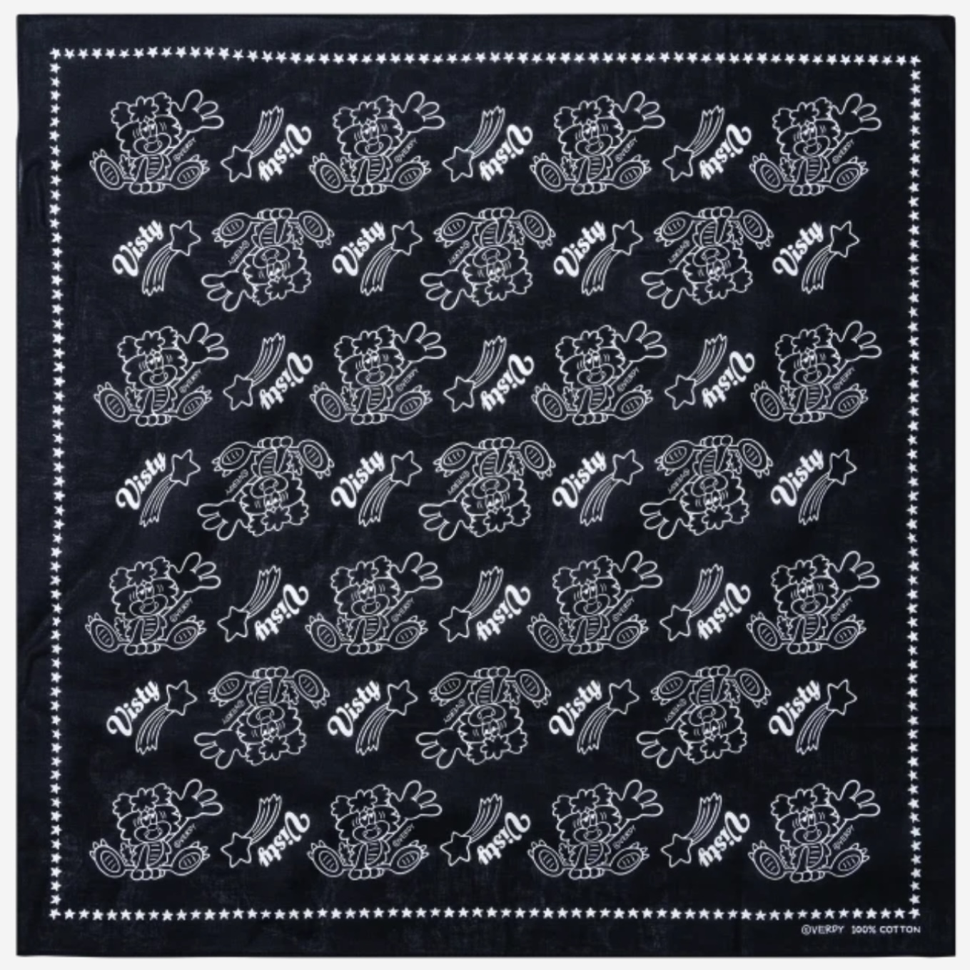 Verdy - Visty Bandana Black White