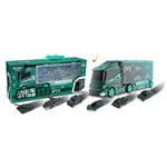 《 KIDMATE 》 聲光貨櫃合金車套裝(附6台小車/混款) (隨機出貨)