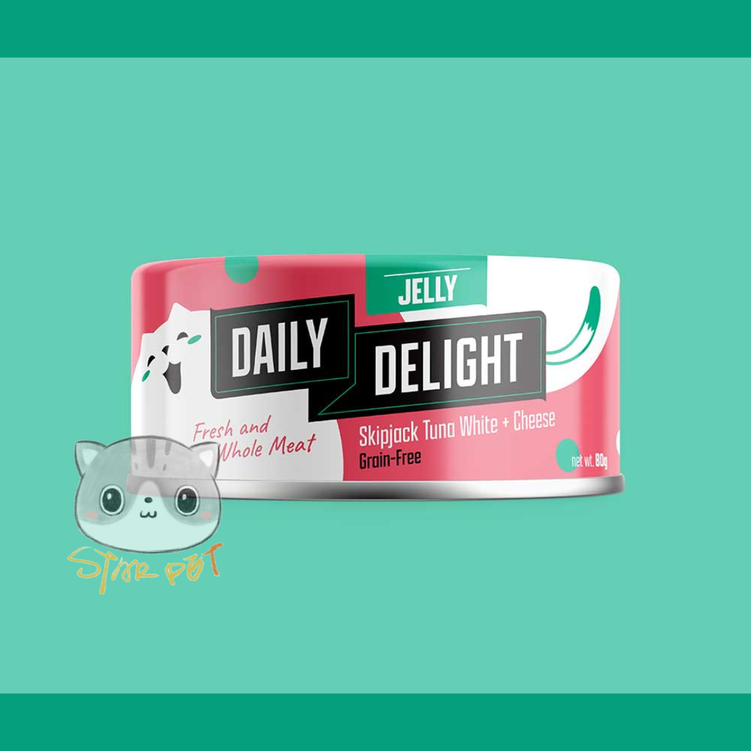 Daily Delight Jelly Cheese+Skipjack Tuna canned cat food 80g