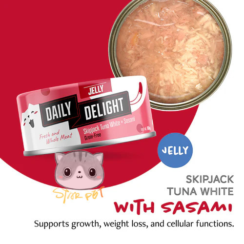 Daily Delight Jelly Sasami+Skipjack Tuna canned cat food 80g