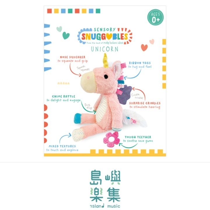 Sensory Snuggables Large Plush Unicorn