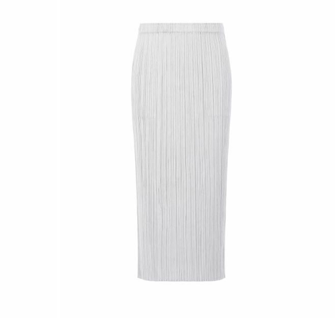 [現貨優惠] PLEATS PLEASE ISSEY MIYAKE 經典直筒裙 淺灰3號
